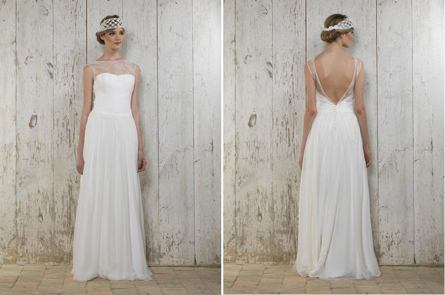 Das Brautkleid Giselle von Lambert Creations passt herrlich zu Boho und Vintage Hochzeiten.