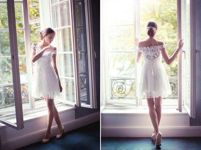 Die schönsten kurzen Brautkleider der Saison 2015 - hier: Felicita.