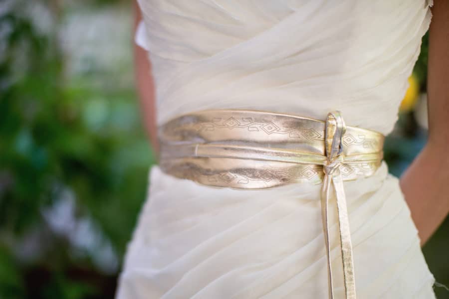 Brautgürtel in Gold Ethno von Felicita