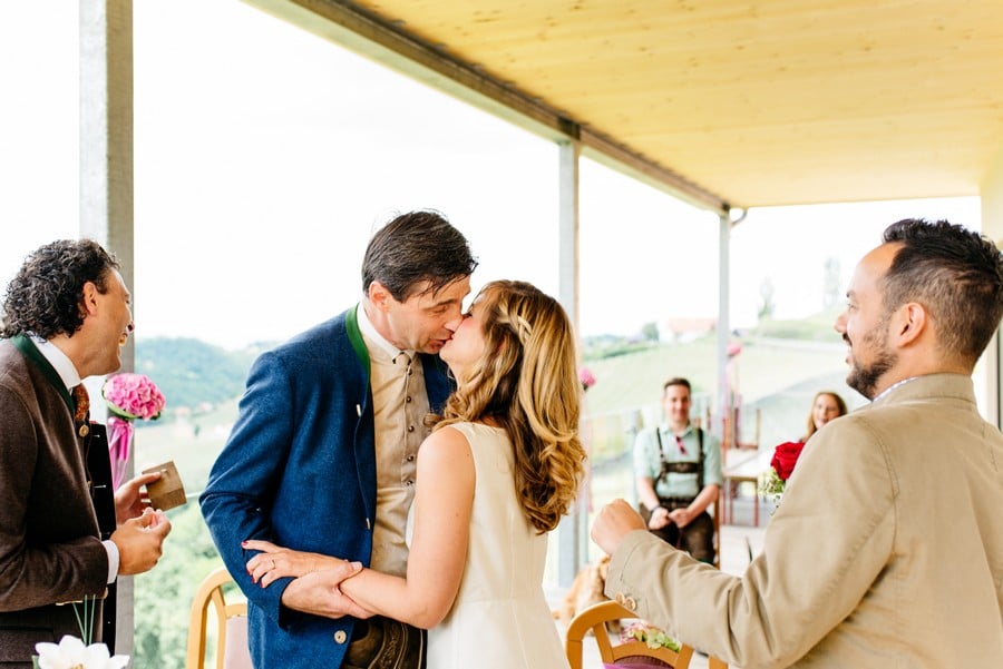 Hochzeit im Standesamt in den Weinbergen Österreichs