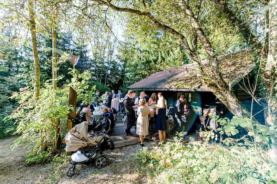 Hochzeit auf dem Hasenöhrlhof mit Sektempfang auf der Hütte